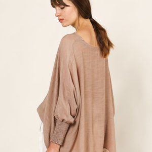 Murphy Smock Sleeved Gauzy Blouse